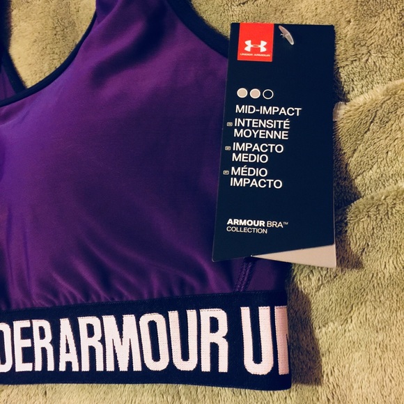 UNDER ARMOUR MIDIMPACT COMPRESSION BRA ONLY 1 LEFT - Picture 5 of 8